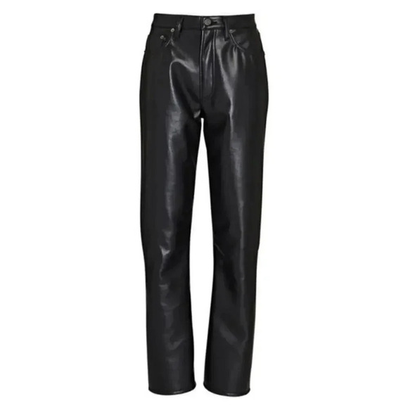 AGOLDE RECYCLED LEATHER PANTS SIZE 25 B1941 - Picture 2 of 8